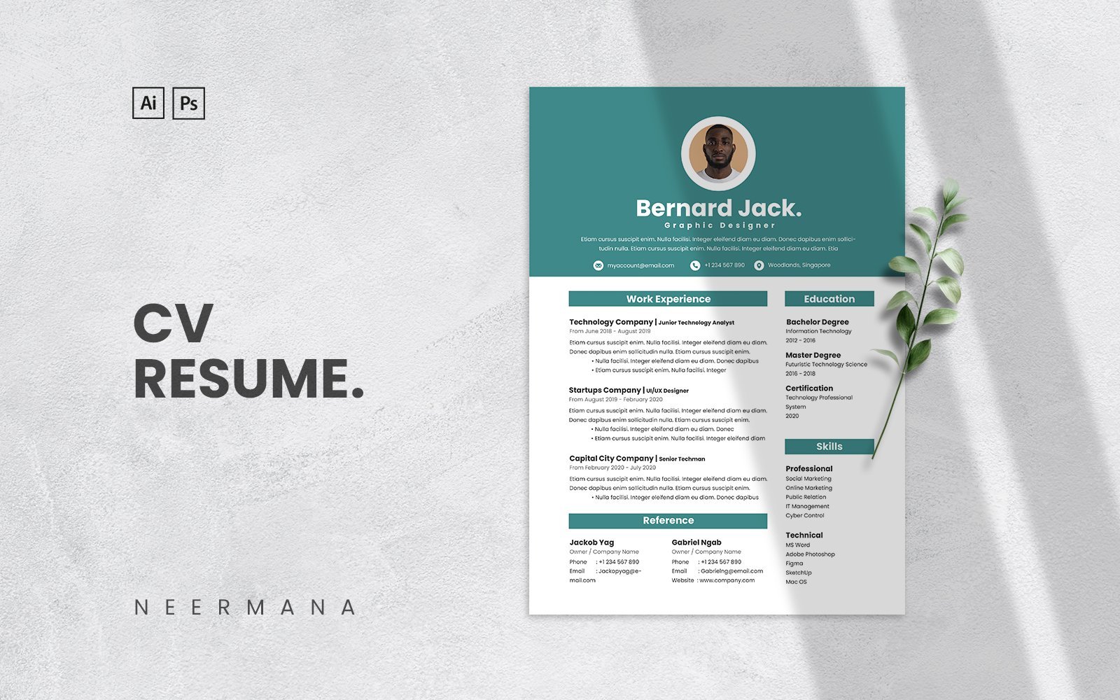 Kit Graphique #213325 Resume Cv Divers Modles Web - Logo template Preview