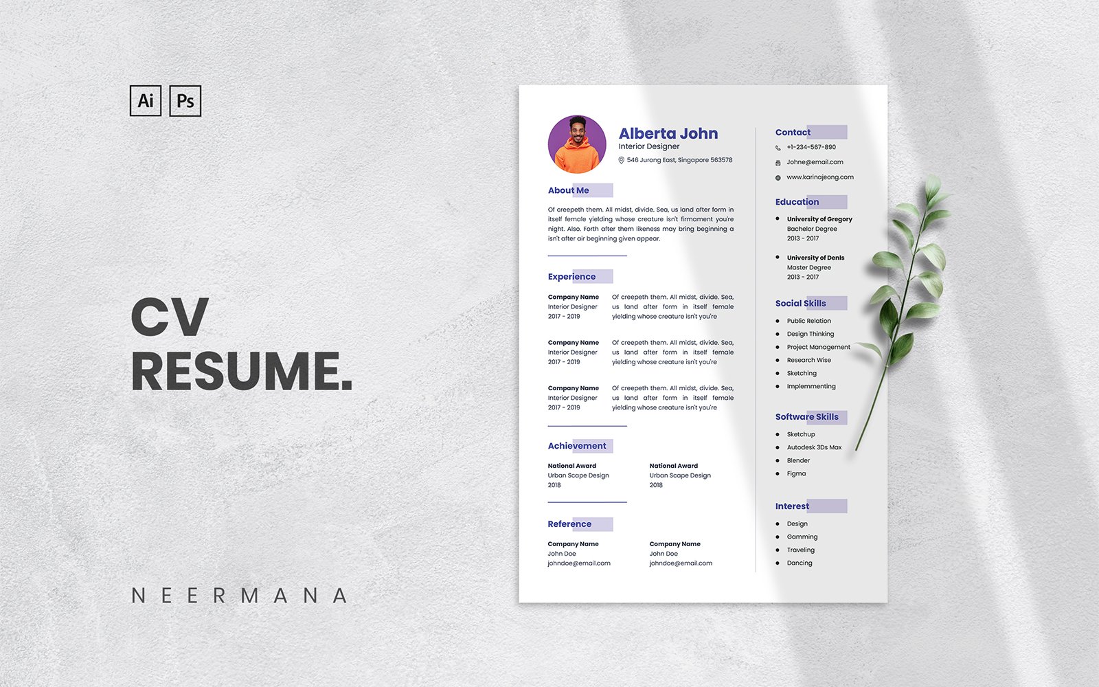 Kit Graphique #213327 Resume Cv Divers Modles Web - Logo template Preview