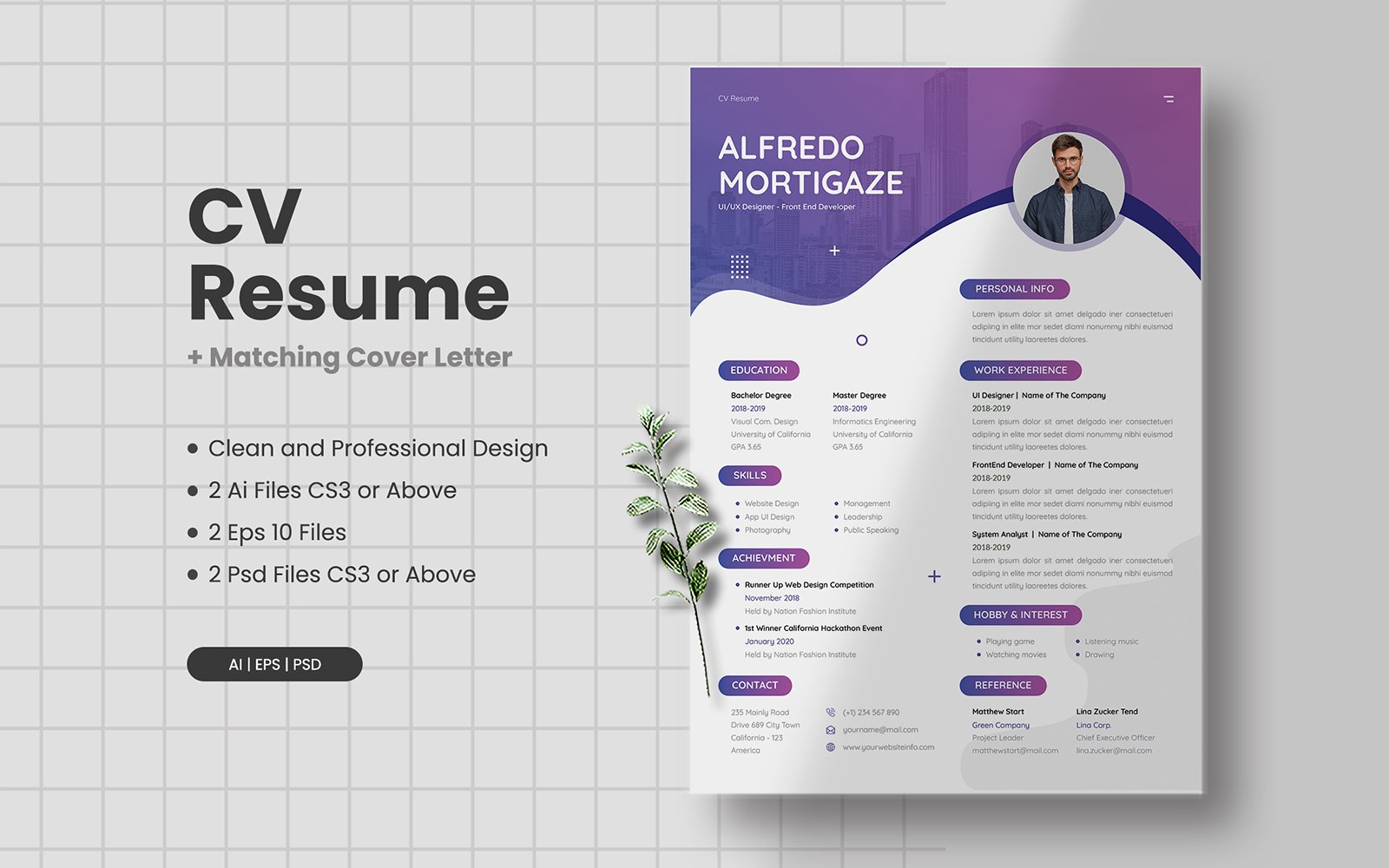 Kit Graphique #213336 Resume Cv Divers Modles Web - Logo template Preview