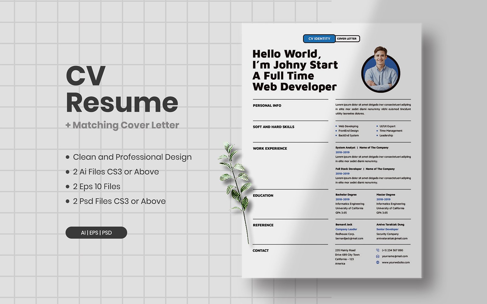 Kit Graphique #213338 Resume Cv Divers Modles Web - Logo template Preview