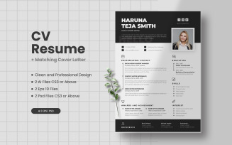 CV Resume Template Vol 26 Printable Resume Templates