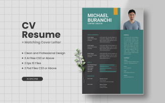 CV Resume Vol 22 Printable Resume Templates