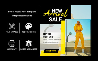 Fashion Shopping Sale Social Media Post Story Template