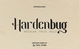 Hardenburg Sans Serif Display Font