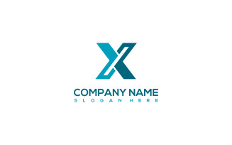 Initial X Letter Logo Template