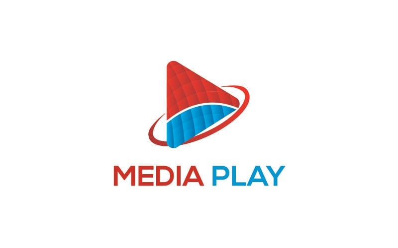 Media Play Logo Template.
