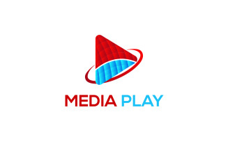 Media Play Logo Template.