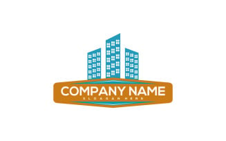 Real Estate City Logo Template