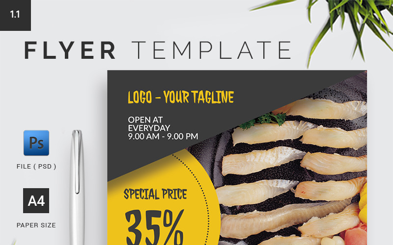Restaurant Flyer Template 1.10 Corporate Identity