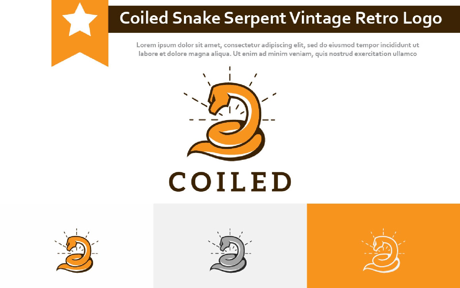 Template #213403 Snake Serpent Webdesign Template - Logo template Preview