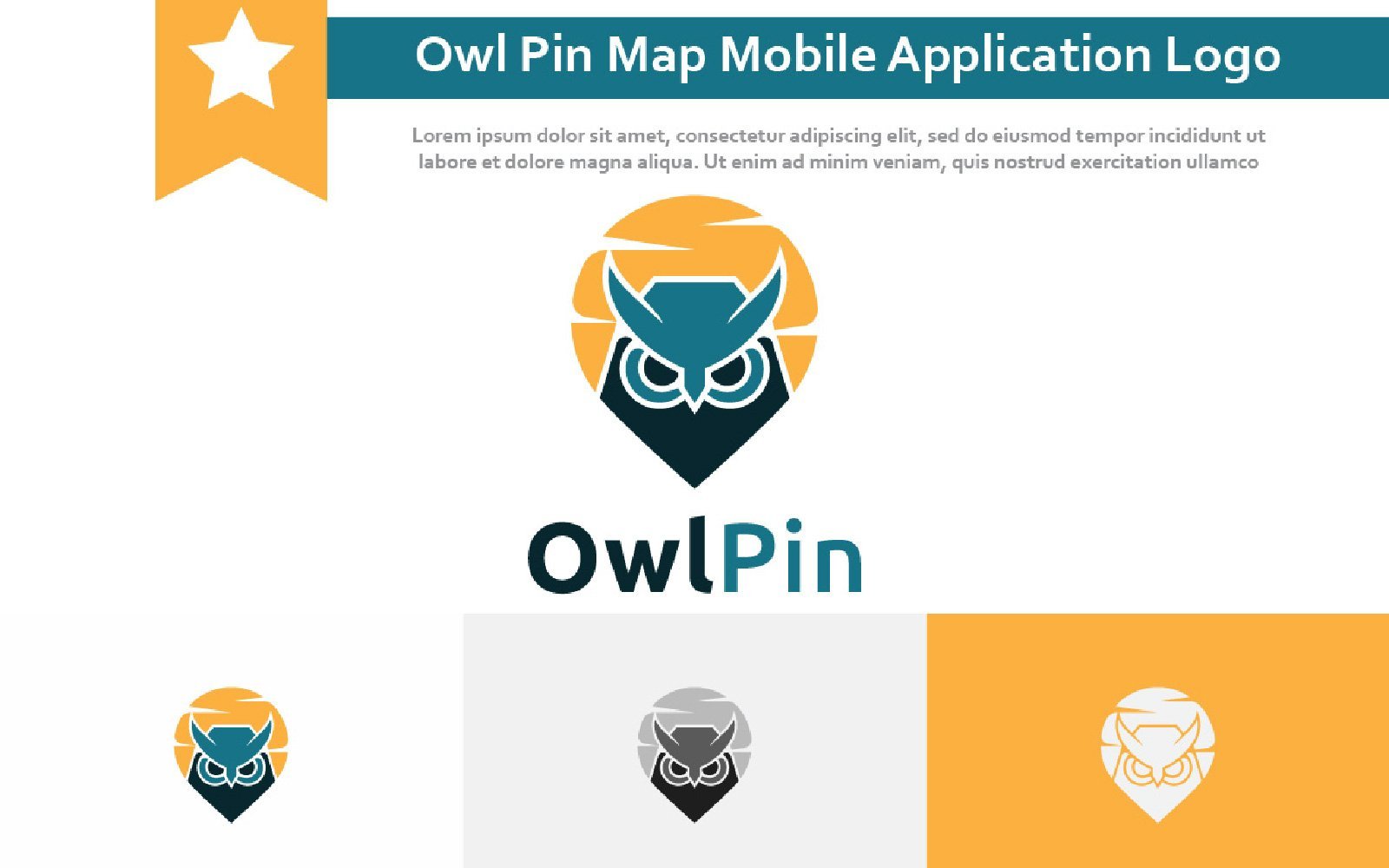 Template #213445 Bird Pin Webdesign Template - Logo template Preview