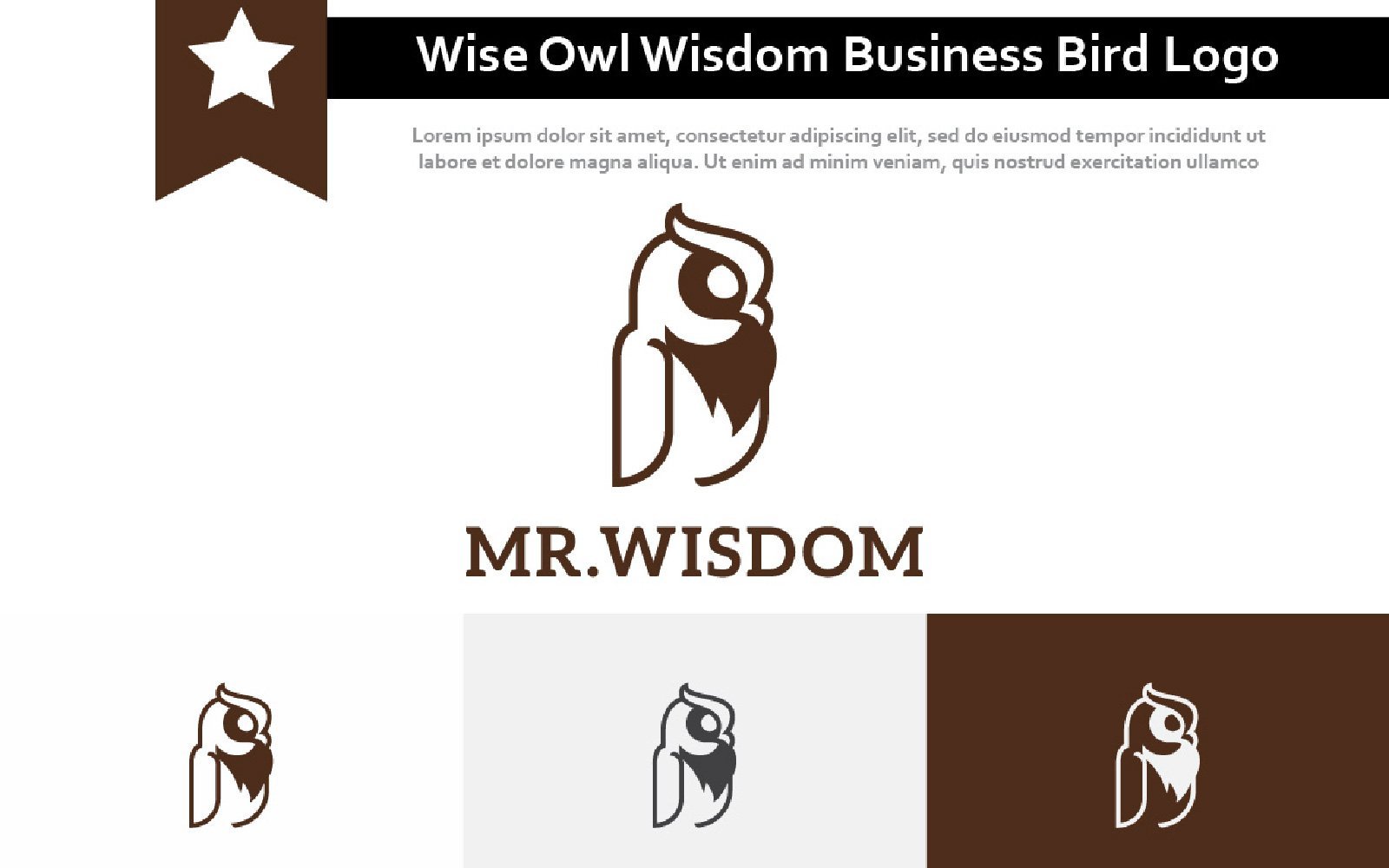 Kit Graphique #213481 Wise Hibou Divers Modles Web - Logo template Preview
