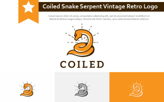 Coiled Snake Serpent Trick Tactics Strategy Vintage Retro Logo