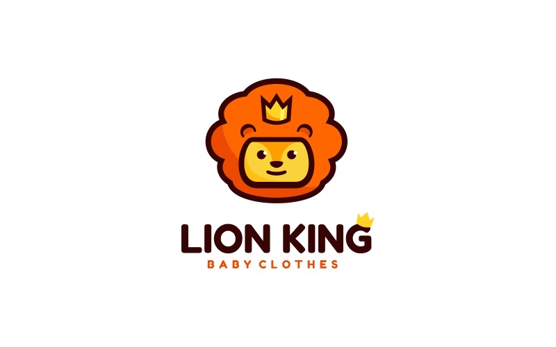 Lion King Simple Logo Style Logo Template