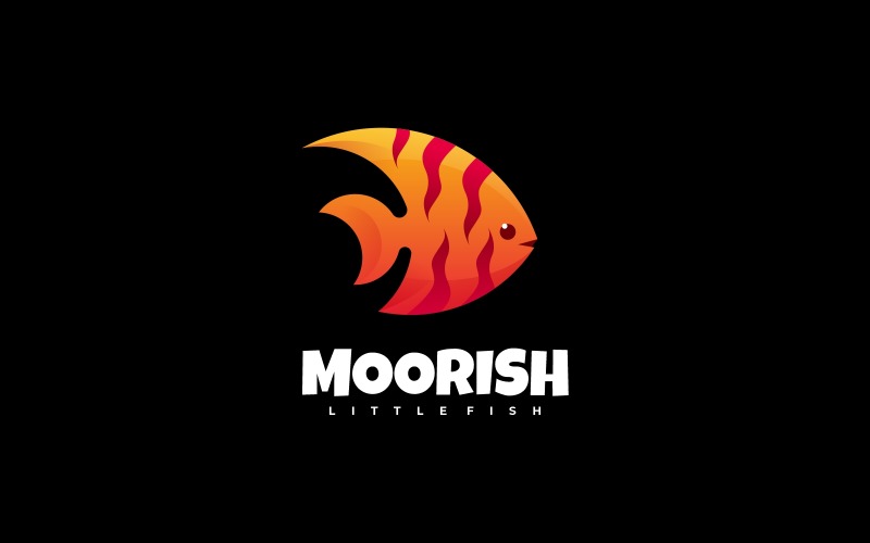 Moorish Gradient Logo Style Logo Template