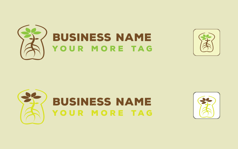 Natural Health Beauty logo design Logo Template