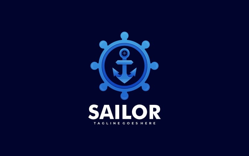 Sailor Gradient Logo Style Logo Template