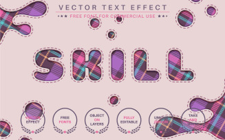 Tartan Craft - Editable Text Effect, Font Style