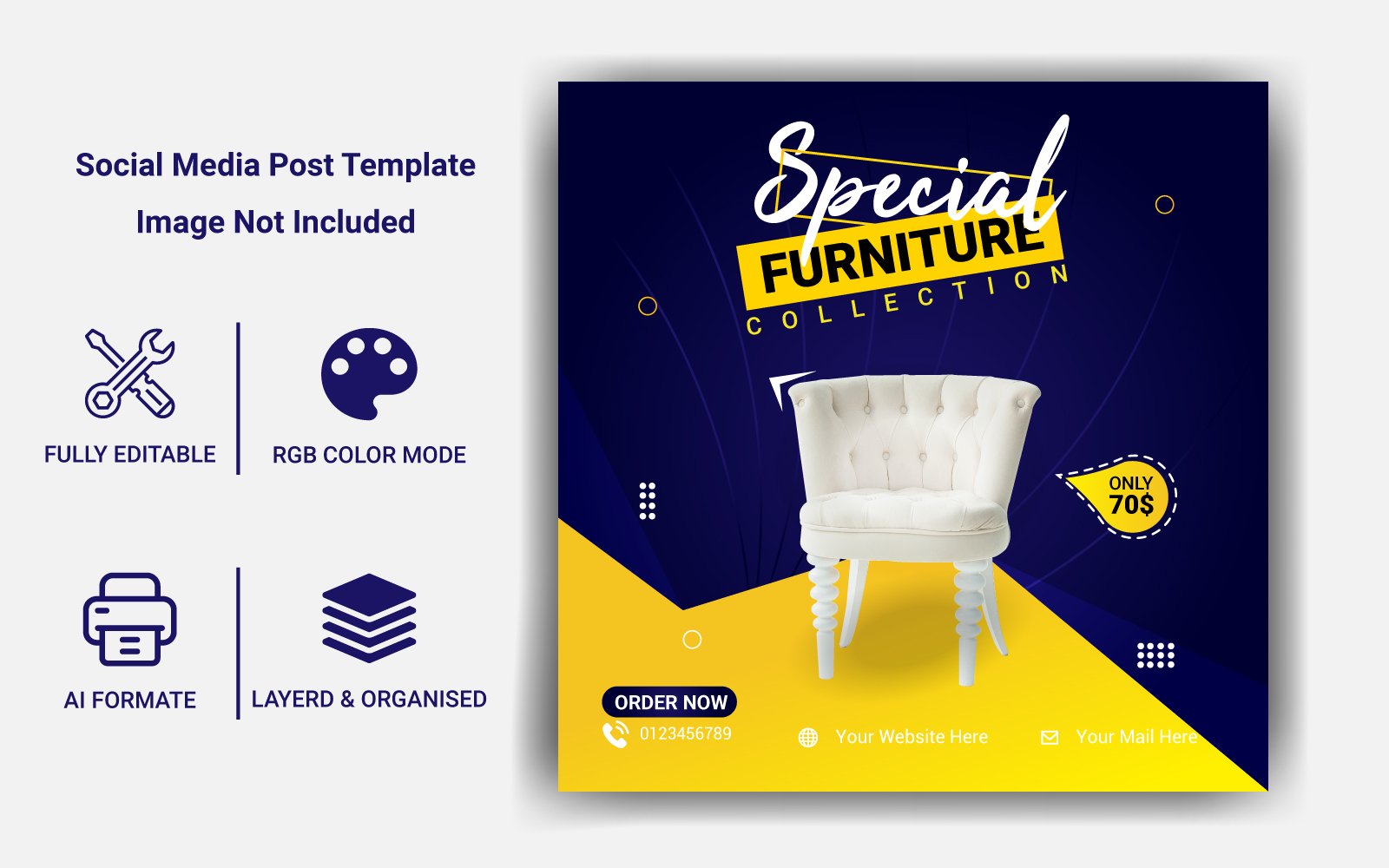 Template #213537 Media Post Webdesign Template - Logo template Preview