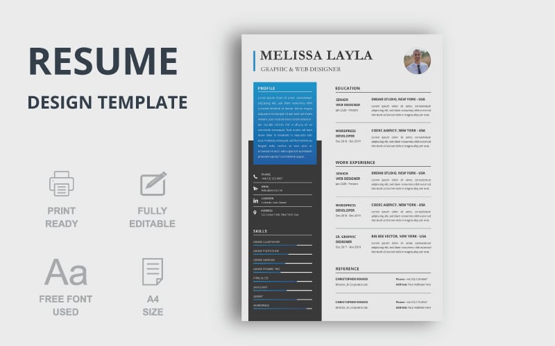 Melissa Layla Resume Design Template Resume Template