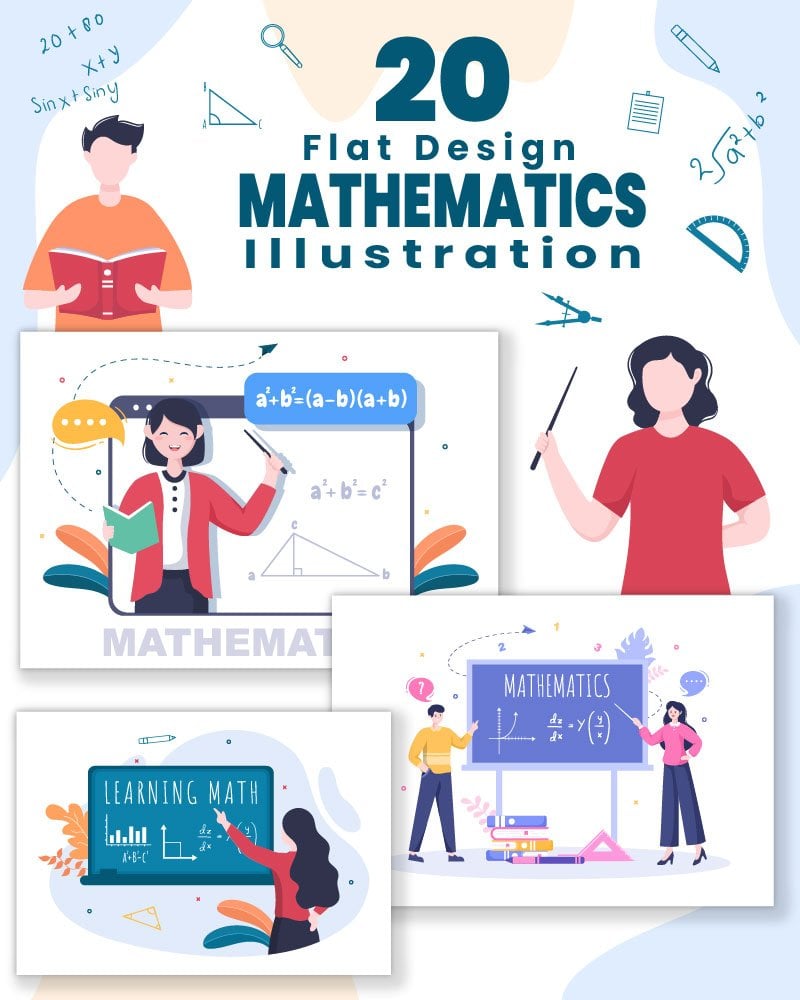 Kit Graphique #213685 Math Mathematics Divers Modles Web - Logo template Preview