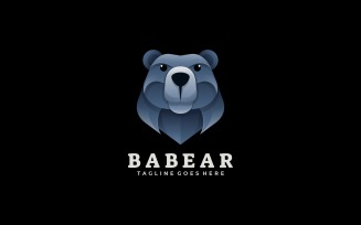 Bear Gradient Logo Template