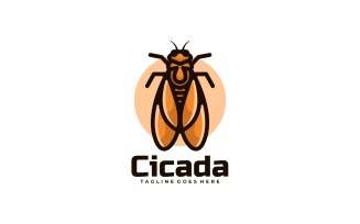 Cicada Simple Mascot Logo