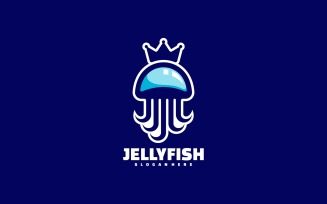 Jellyfish Simple Mascot Logo