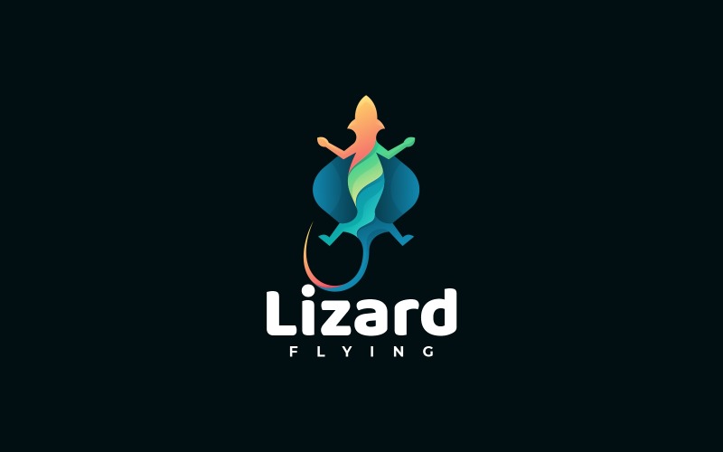Lizard Gradient Colorful Logo Logo Template