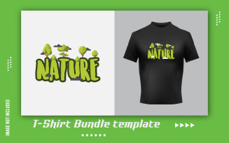 Nature Text T-Shirt Sticker Design
