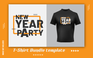 New year Party T-Shirt Sticker