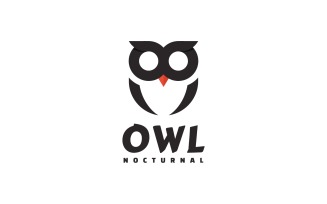 Owl Silhouette Logo Style