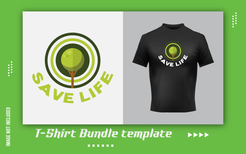 Sale Life T-Shirt Sticker Design Template Corporate Identity