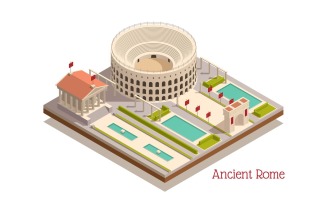 Ancient Rome Isometric 201010124 Vector Illustration Concept
