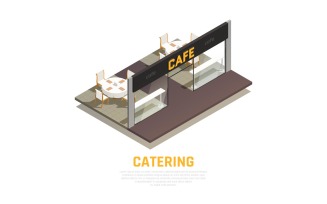 Catering Banquets Service Isometric 200810139 Vector Illustration Concept