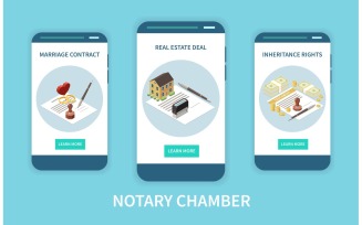 Notary Services Isometric 200810927 Vector Illustration Concept