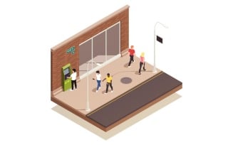 People And Interfaces Isometric 200910127 Vector Illustration Concept