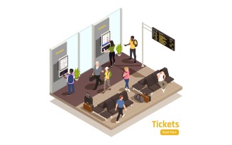People And Interfaces Isometric 201010101 Vector Illustration Concept