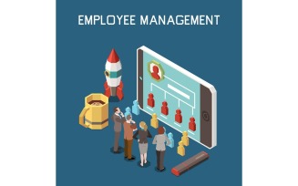 Project Management Isometric 200910921 Vector Illustration Concept