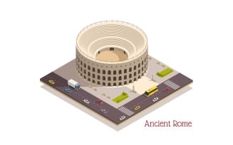 Ancient Rome Isometric 201010125 Vector Illustration Concept