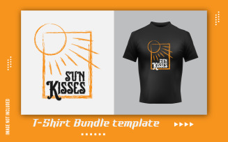 Sun Kisses T-Shirt Sticker Design