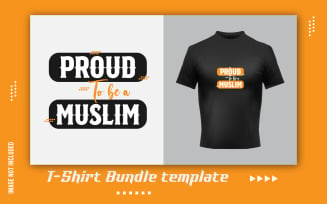 Proud Muslim T-Shirt Sticker Design