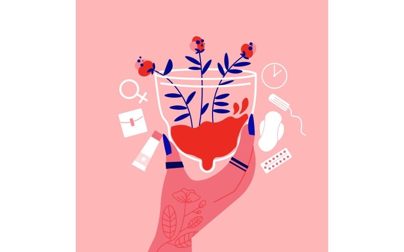 Menstruation Pms Woman 201160514 Vector Illustration Concept