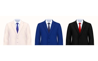 Color Man'S Suit Realistic 201221109 Vector Illustration Concept