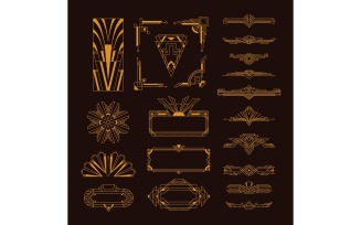 Art Deco Design Elements Set 201251801 Vector Illustration Concept