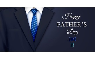 Father'S Day Suit Realistic 201221108 Vector Illustration Concept