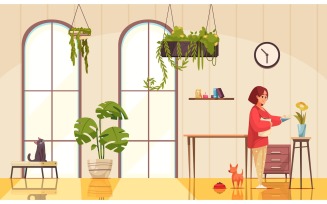 Home Plants 201212649 Vector Illustration Concept