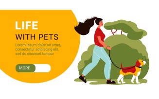 People Pets 201260527 Vector Illustration Concept
