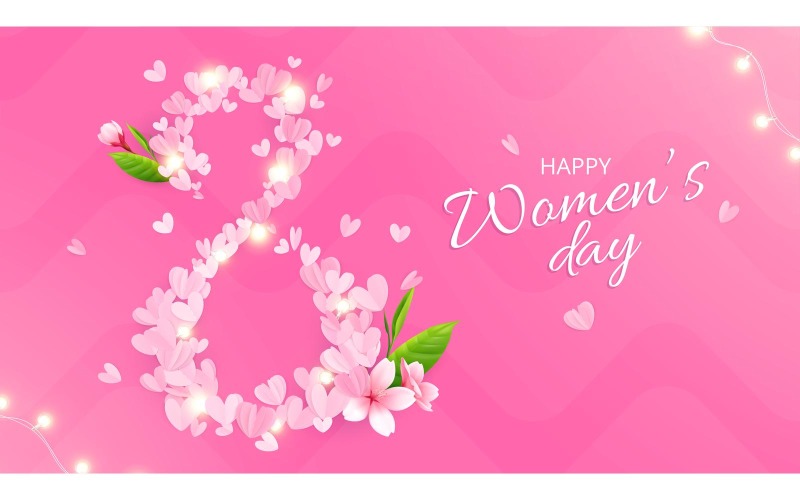 8 March Woman'S Day Composition 2 201230946 Vector Illustration Concept