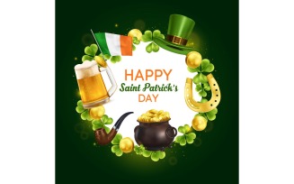 Realistic Patrick Day Frame 201230505 Vector Illustration Concept